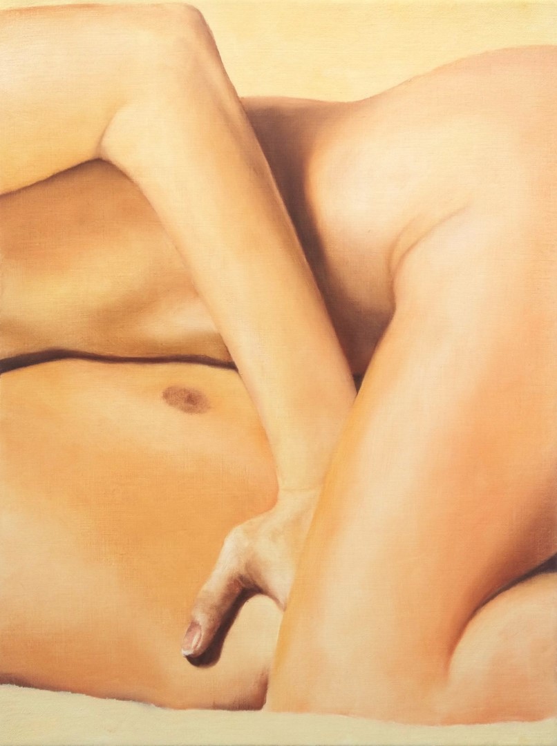 The Couple (2023), 40 x 30 cm, oil on linen (private collection)